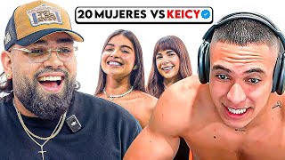 LEANDRO REACCIONA a KEICY VS 20 CALEÑAS 😂🥵 [upl. by Eibmab]