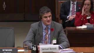 Samuel Bickett testifies to Canadian Standing Committee on International Trade Oct 28 2024 [upl. by Gerc]