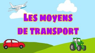 Los Medios de Transporte en Francés Video  Les Moyens de Transpo [upl. by Arocet]