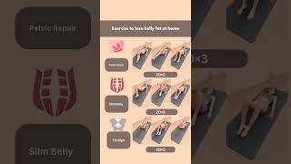 Exercise to lose belly fat at home🏠 bellyfat exercise workout bellyfatloss yoga weightloss [upl. by Ddahc]