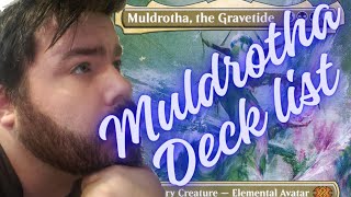 Mtg Muldrotha Deck list [upl. by Novla]