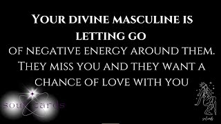 Your Divine Masculine Is Letting Go Of Negative Energy Around Them They Want A Chance Of Love 🔥❤️🌹 [upl. by Auohc]