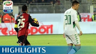 Cagliari  Sassuolo  43  Highlights  Giornata 18  Serie A TIM 201617 [upl. by Nicolette]