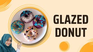 Glazed Donut Recipe HowTomakeHomemadeGlazedDonut SoftandFluffyDonutRecipe dessert Yummy🍩 [upl. by Arramas]