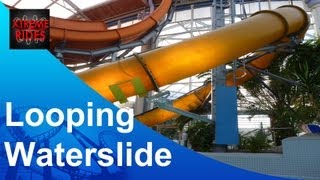 Waterslide Aqua Looping Aqualand Koln Germany [upl. by Romonda]