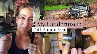 My Landcruiser Part 4 Diff Pinion Seal Replacement [upl. by Naahs]