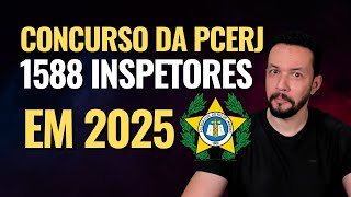 Concurso da PCERJ Confirmadas 1588 vagas para Inspetores [upl. by Ayotak]