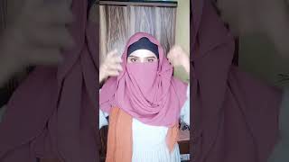 New style hijab with niqab full coverage hijaab niqab 🥰 [upl. by Aivirt624]