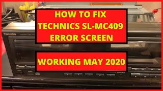 How To Fix the Technics SLMC409 Error Screen Working July 2024 [upl. by Rafaello]