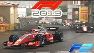 F1 2019 EXCLUSIVE Gameplay  F2 MONACO at MIDNIGHT in the RAIN with Nyck De Vries F1 2019 Game [upl. by Ferd]