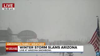 SNOW CAM Snowbowl hit with winter storm [upl. by Theta]