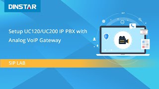 Setup DINSTAR IP PBX UC120UC200 with Analog VoIP Gateway [upl. by Nybbor]