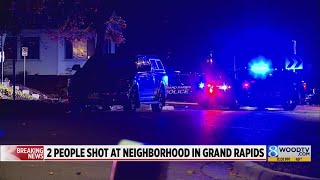 GRPD 2 injured in Grand Rapids shooting [upl. by Crispas]