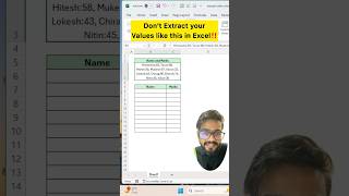 Dont Extract Values in Excel‼️Instead Use Amazing Function excel exceltips exceltutorial shorts [upl. by Cirted]