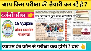 व्यापम की कौन सा परीक्षा कब होगी इस सप्ताह दर्जनों exam होने वाले है 👉cgvyapamexam2024 शेड्यूल [upl. by Kirsten]