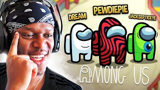 SIDEMEN AMONG US vs PEWDIEPIE DREAM amp JACKSEPTICEYE [upl. by Ailliw]