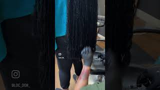 Long Sisterlocks extended with Cheriloc extensions [upl. by Kimura]