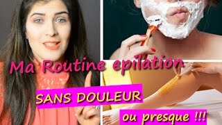 Ma Routine Epilation sans douleur  Astuces efficace à 100   CIRE ROLL ON FILS [upl. by Kubis]