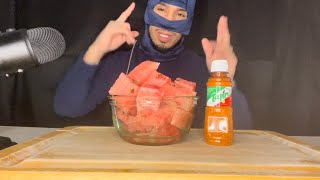 ASMR WATERMELON 🍉 WITH TAJIN ASMR [upl. by Aitnic437]