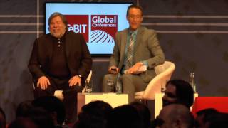 Apfeltalk LIVE Steve Wozniak at CeBIT Global Conferences 2014  Better Audio [upl. by Nylhsa67]