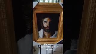 My husband painted a portrait of Jesus by Akiane Kramarik of Prince of Peaceshorts [upl. by Nedroj]