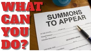 WATCH ME RESPOND TO A COURT SUMMONS  WHAT CAN YOU DO ABOUT THEM [upl. by Llaccm584]