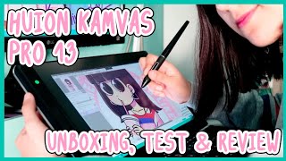 UNBOXING TEST amp REVIEW Huion Kamvas PRO 13 Mi nueva bebé [upl. by Eylrac]