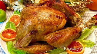 Como hacer Pavo al horno Sabroso y Jugoso fácil y diferenteHow to make Turkey with Gravy [upl. by Dart]