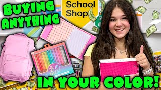 Buying Everything In Your Color School Supplies [upl. by Desirae]