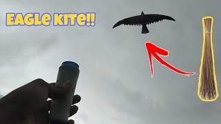 Paano gumawa ng saranggola  how to make a eagle kite using coconut stick [upl. by Hafirahs]