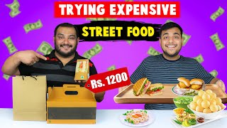 Trying Expensive Street Food  Eating Expensive Street Food  Food Challenge  Viwa Food World [upl. by Laaspere697]