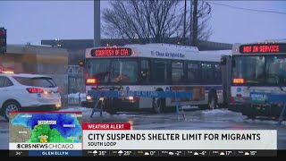 Chicago suspends shelter limit for migrants [upl. by Nillad811]