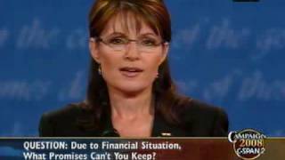 CSPAN Full Vice Presidential Debate with Gov Palin and Sen Biden [upl. by Spalla978]