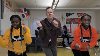 Teacher Dances With Students to Motivate Them in Class  All Good [upl. by Lemrej740]