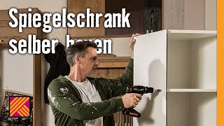 Spiegelschrank selber bauen  HORNBACH Möbelbau [upl. by Yanarp446]