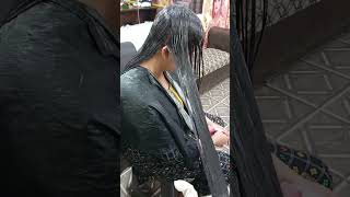 Rebonding cream easily applies viral spa trending short transformation salon youtubeshorts [upl. by Ahsenra425]