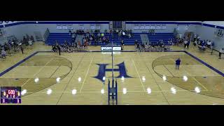 Hilbert High School vs Mishicot High School Girls JuniorVarsity Volleyball [upl. by Llerahs]