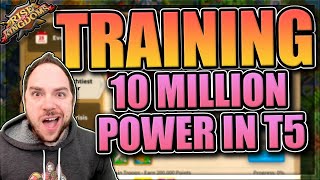 Training 10M power in T5 for Artemisia Mighty Governor in Rise of Kingdoms rok [upl. by Che]