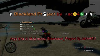 PS3 GTA IV Mod menu Blackland Project by Jack4AU [upl. by Enialahs]