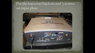 Mitsubishi Projector ES10u DLP  Tear down and cleaning [upl. by Haidabej]