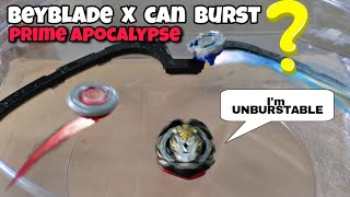 beyblade x can burst prime apocalypse the UNBURSTABLE beyblade [upl. by Ivana]