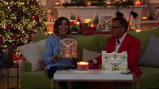 HomeWorx by Harry Slatkin Gingerbread Country House w3 Wick Candle on QVC [upl. by Iilek]