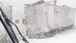 Interstate 40 70 CLOSED in Both Directions Due To Snow storm In Colorado NM [upl. by Atsilac]