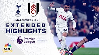 Tottenham Hotspur v Fulham  PREMIER LEAGUE HIGHLIGHTS  10232023  NBC Sports [upl. by Nnayt934]