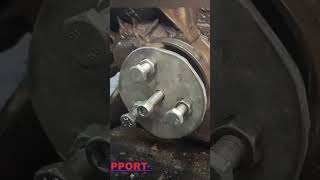 perkins 404D Crankshaft pulley remove automobile viralvideo mechanic [upl. by Hippel]