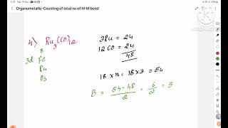 Organometallic Compoundshow to count total number of MM bond Part5ExamplesKannada [upl. by Kristine]