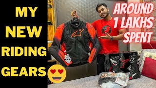 My New Riding Gears😍😍 Alpinestars T SP 1 V2 Riding Jacket  Alpinestars SMX6 V2 Boots Unboxing [upl. by Keviv]