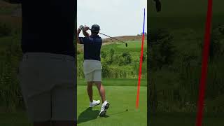 Trump vs DeChambeau Driving lessons on hole 13 [upl. by Berny]