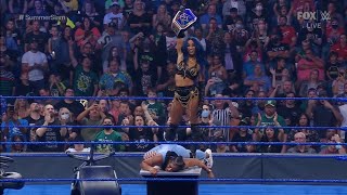 Wwe Smackdown Sasha banks and Bianca Belair contract signing new faction formed 81321 [upl. by Atipul]