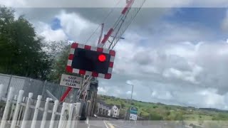 broken radar flaps Brierfield station level crossing Lancashire 16052021 [upl. by Anilehcim767]